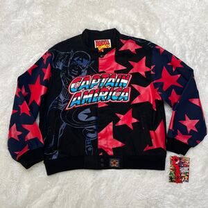 JH DESIGN CAPTAIN AMERICA YOUTH JACKET SIZE XL 11-12 THE AVENGERS